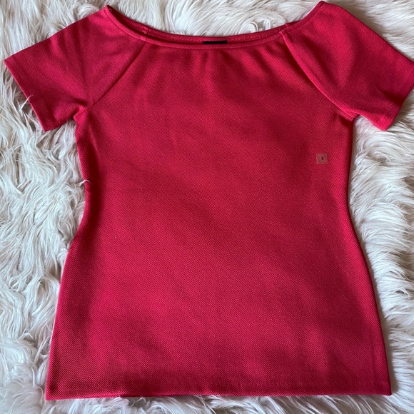 Ann Taylor Off the Shoulder Pink Top - Small - Picture 2 of 4